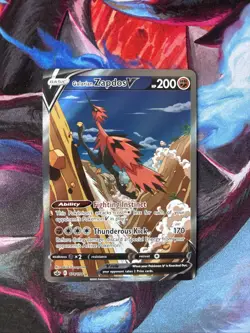 Galarian Zapdos V 174/198 SWSH Chilling Reign Ultra Rare Alt Art Pokemon Card - Image 1