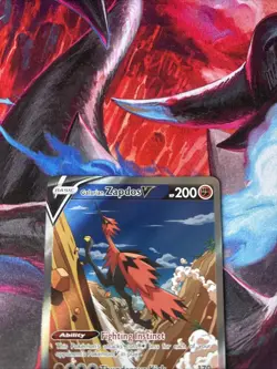 Galarian Zapdos V 174/198 SWSH Chilling Reign Ultra Rare Alt Art Pokemon Card - Image 2