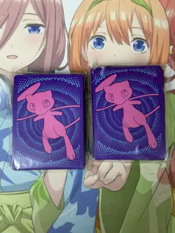 65 Ct Fusion Strike ETB Mew Card Sleeves New, Sealed Pokemon X2 - Image 1