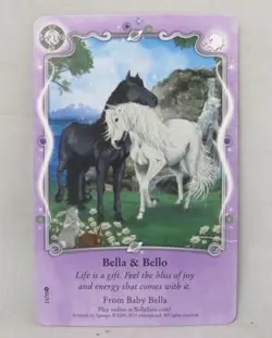 Bella Sara 2012 TCG - Best of Bella - Bella & Bello - Card 11/55 (VG) HTF - Image 1