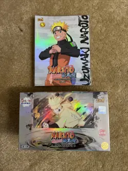 New, Kayou Naruto Booster packs Tier 3 Wave 4 Model NR-CC-D004 With Card Binder! - Image 1
