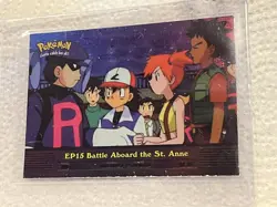 1998 Pokemon Holo Foil card Gotta Catch Em All-EP15-Battle Aboard the St. Anne - Image 1