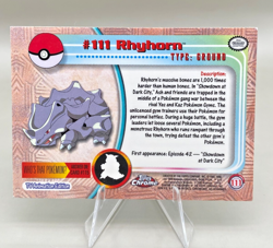 Pokemon Card - Rhyhorn #111 2000 Topps Chrome Series 2 Holo Foil - Image 3