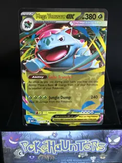 Pokemon Card Mega Venusaur EX 003/132 Double Rare Mega Evolution Base Set NM - Image 1