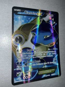 Pack fresh Pokemon Blastoise EX Full Art Holo 142/146 XY Base Set rare card tcg - Image 1