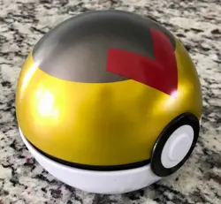 Pokemon Level Ball Tin, Yellow, Black & Red, w/ 50 Assorted Trading Cards - Image 4