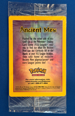 Factory Sealed Ancient Mew Pokemon Mint Pack Dbl Holo Movie 2000 Promo Card - Image 1