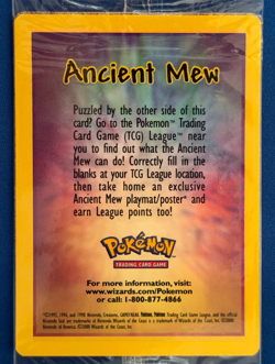 Factory Sealed Ancient Mew Pokemon Mint Pack Dbl Holo Movie 2000 Promo Card - Image 3
