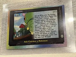 1998 Pokemon Holo Foil card Gotta Catch Em All-EP3 Ash catches a Pokemon - Image 2