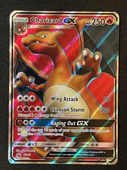 Pokemon Charizard GX Full Art Holo Black Star Promo Card SM60 🔥 - Image 1