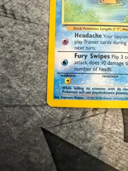 Pokemon Psyduck Promo 20 Black Star WOTC Vintage Card Rare - LP - Image 4
