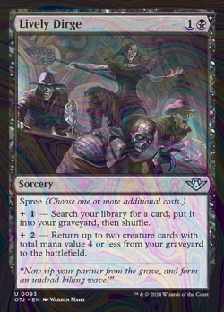 Foil Lively Dirge - otj - 93 | MTG Card - Image 1