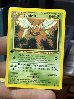 1st Edition Beedrill 18/75 Neo Discovery 2001 WOTC Pokemon Card TCG - Image 3