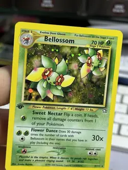 1st Edition Bellossom 3/111 Neo Genesis 2000 Holo Rare WOTC Pokemon Card TCG - Image 5