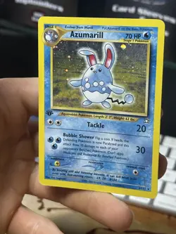 #2 1st Edition Azumarill 2/111 Neo Genesis 2000 Holo Rare WOTC Pokemon Card TCG - Image 4