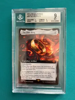 MTG - LOTR - The One Ring - Extended Art - Beckett Mint 9 - Magic the Gathering - Image 1