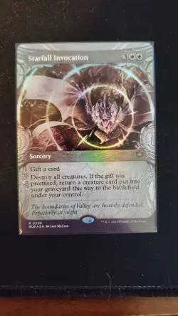 Magic the Gathering Starfall Invocation (Showcase) Bloomburrow Foil - Image 1