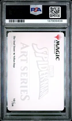 2025 MTG MARVEL'S SPIDER-MAN ART SERIES #10 THE SOUL STONE PSA 10 MAGIC POP 3 - Image 2