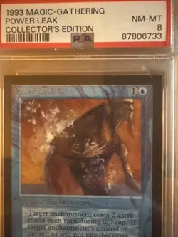 1993 Power Leak - Magic: the Gathering Mtg CE PSA 8 WOTC - Image 2