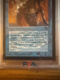 1993 Power Leak - Magic: the Gathering Mtg CE PSA 8 WOTC - Image 3