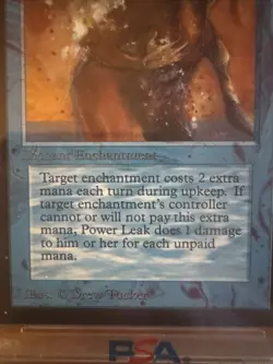 1993 Power Leak - Magic: the Gathering Mtg CE PSA 8 WOTC - Image 5