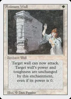 Animate Wall 1x MtG Revised SP/NM - Image 1