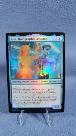 Lyla Holographic Assistant Foil Marvel's Spider-Man: Eternal-Legal MTG NM - Image 1