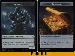 1x MTG - SKELETON \ TREASURE #08/17 - FOIL - CLB: Baldur's Gate - Image 1