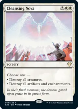 x1 Cleansing Nova R MTG Commander 2020 M/NM, English - Image 1
