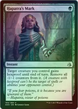 1 x Hapatra's Mark - Foil - Amonkhet - LP - Magic The Gathering - MTG - QXQ03 - Image 1