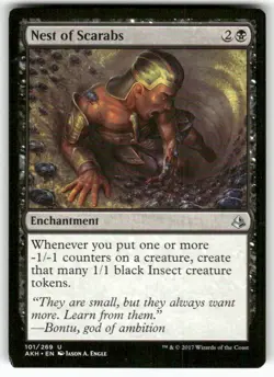 Nest of Scarabs U Amonkhet Normal 101 MTG LP - Image 1