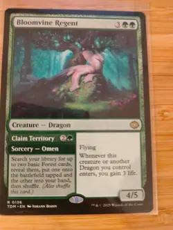 MTG Bloomvine Regent 0136 Tarkir: Dragonstorm M/NM Free UK P&P - Image 1