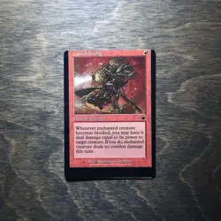 MISCUT Laccolith Rig - Nemesis - MTG NEM error misprint retro English NM - Image 1