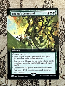 Titania's Command (Extended Art) - The Brothers' War - 349 - #Near Mint - Image 1