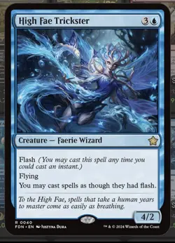 Magic the Gathering High Fae Trickster Foundations Card (M/Nm Condition) - Image 1