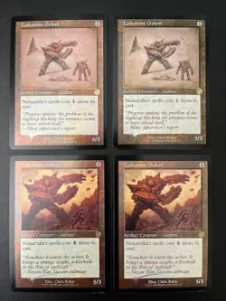 MTG- Lodestone Golem x4 - Brother's War Retro FOIL (2x Schematic) - Image 1