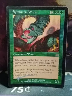 MTG | Symbiotic Wurm | Onslaught | Foil | Heavily Played | English - Image 1