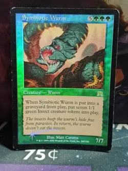 MTG | Symbiotic Wurm | Onslaught | Foil | Heavily Played | English - Image 3