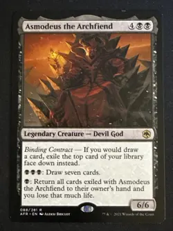 1x Asmodeus the Archfiend (088) Adventures in the Forgotten Realms LP MTG Magic - Image 1