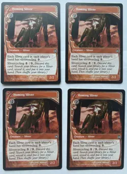 MTG 4x Homing Sliver x4 NM Future Sight Magic Playset Red Common - Image 1
