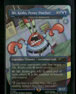 Spongebob Squarepants x Secret Lair #1927 Mr. Krabs - Rainbow Foil - Image 1