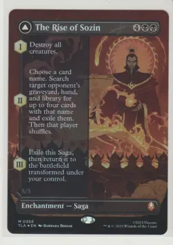 The Rise of Sozin - Borderless Foil Mythic Magic Card TLA 356 - Image 1