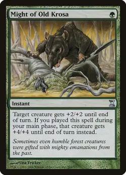 Might of Old Krosa 1x MtG Time Spiral SP/NM - Image 1