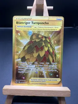 Pokemon Karte TCG Blattriger Poncho 214/195 Silberne Sturmwinde Holo NM Deutsch - Image 1