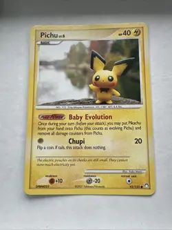 Pokemon TCG · Pichu 93/123 · D&P: Mysterious Treasures (2007) LP - Image 1