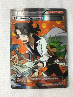 Professor Sycamore 114/114 FULL ART ULTRA RARE Pokemon XY Steam Siege NM 2016 - Image 1