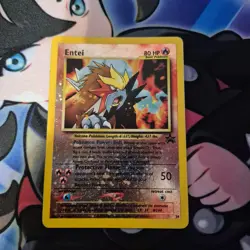 Pokemon TCG Entei 34 Black Star Promo Reverse Holo - MP - Image 1
