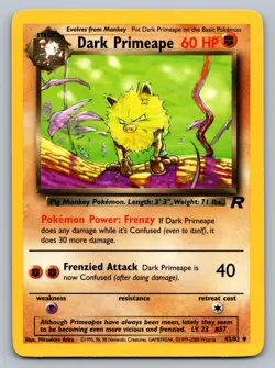 Pokemon TCG Team Rocket Dark Primeape 43/82 - Image 1