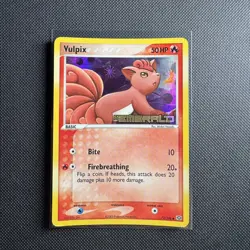 Pokemon Vulpix 72/106 EX Emerald Reverse Holo Stamped 2005 Lightly Played - Image 1
