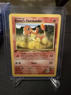 2000 Pokemon 1st Edition Gym Heroes Blaine's Charmander | Pack Fresh - Image 1